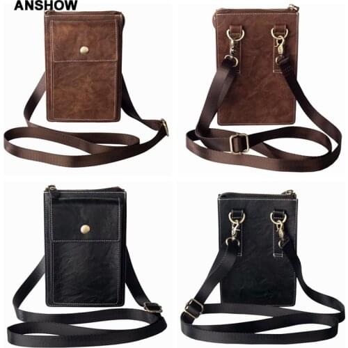 6.3inch Hip Leather For Iphone XR XS MAX 10 X 8 7 6 Plus S9 Note 9 8 S8 Vertical Shoulder Case Flip Belt Clip Cover 15PCS