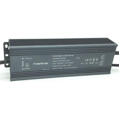 IP66 0-10V 1-10V PWM LED Driver Adapter 12V 24V Transformer 80W 100W 120W 150W 200W 300W 360W Power Supply CE TUV ETL SAA