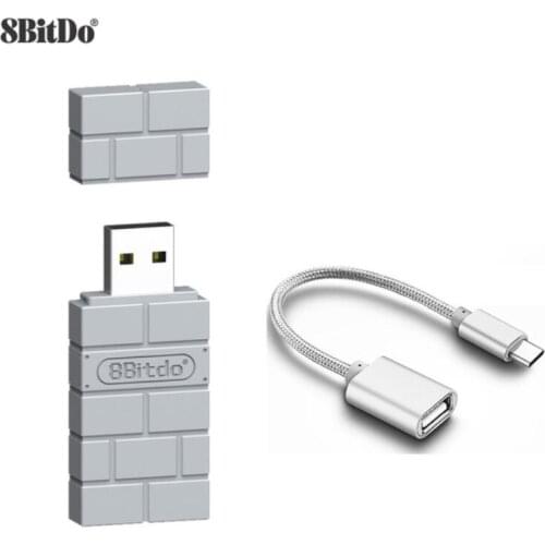 8BitDo Bluetooth Receiver USB Wireless Adapter For Nintendo Switch PlayStation4 PS4 Xbox One Raspberry PI Android TV Box PC
