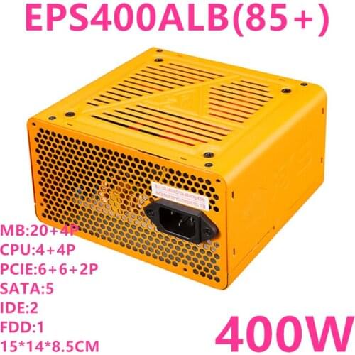New PC PSU For Golden Field Brand Sabre 580 Mute Host Power Supply Rated 400W Peak 500W Power Supply EPS400ALB(85+)
