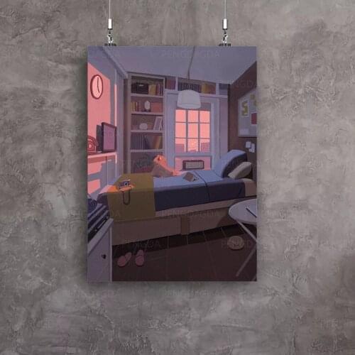 Home Decor Canvas Silence Prints Painting Sunshine Poster Wall Art Modular Comfortable Pictures For Bedside Background No Frame