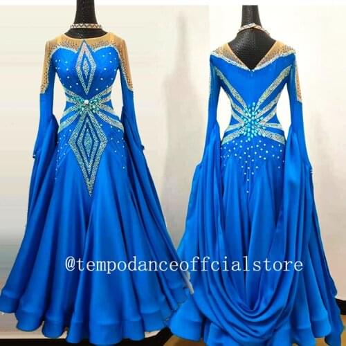 New Ballroom dance costumes sexy spandex stones ballroom dance dress for women ballroom dance competition dresses wear B-0541