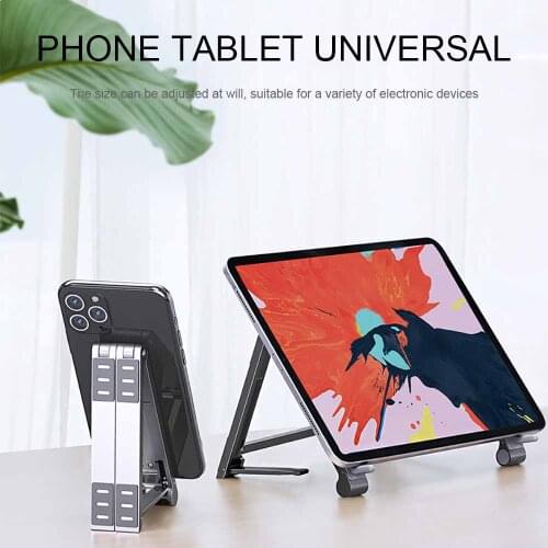 Mini Fordable Desktop Adjustable Tablet Holder Stand for Ipad Phone Laptop Tablet Stand Holder Desktop for Laptop