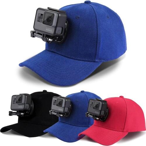 Fashion Baseball Hat Cap W/ J-Hook Buckle Mount Screw Go Pro Accessories For DJI Osmo NEW HERO/6/5 Outdoor Photography Props
