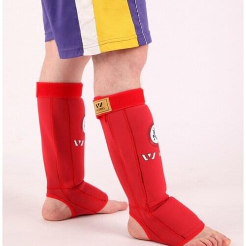 Muay Thai / TEAKWONDO one-piece leg guard and instep protector, LYCRA fabric, Strong Recommended