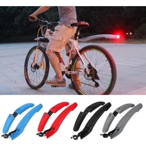 26Inch Bicycle Mudguard Set Mountain Bike Fender With Taillights Universal Front Rear MTB Mud Guard Wings Bicycle Accessories