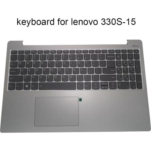 New US backlit keyboard for Lenovo IdeaPad 330S 330S-15IKB 330S-15ISK PC5CB US computer Keyboards topcase palmrest 5CB0R34659