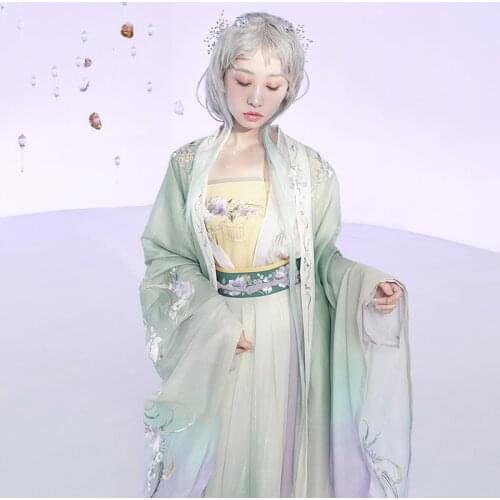 New Elegant Hanfu Clothes For Women Adult Chinese Ancient Mythological Goddess Clothing Female Cosplay Stage Costumes DQL5747