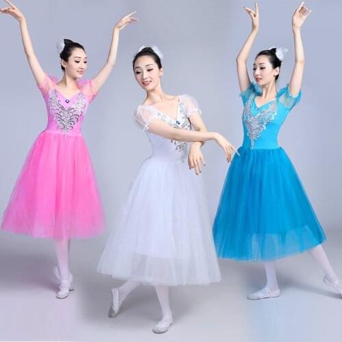 2018 new professional ballet Swan Lake tutu veil costume adult ballet skirt Puff White Classic Ballet Skirt Dress Ballet Costume