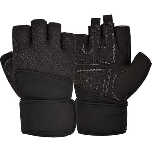 Half Finger Gym Gloves breathable Heavyweight Sports Exercise Weight Lifting Gloves Body Building Training Sport Fitness Gloves