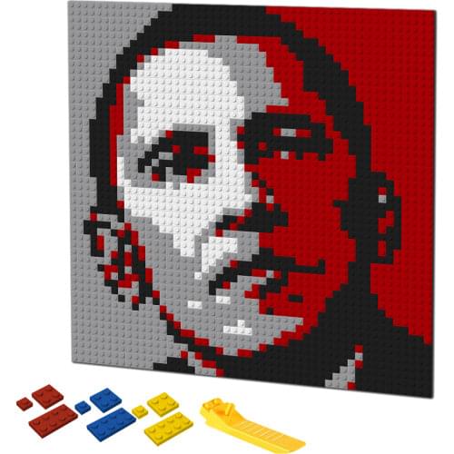 President Portait Pixel Art Building Blocks Pop Mosaic Painting Bricks Decorative By Numbers DIY MOC Toys House Creative Gift