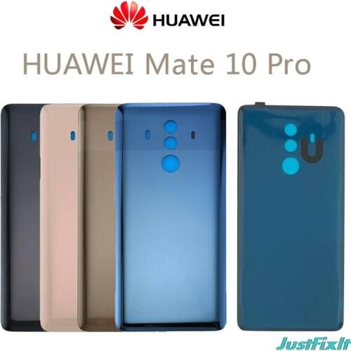 Original For HUAWEI Mate 10 Pro Glass Battery Cover Back Door For Mate 10pro Rear Housing Cover Case 6Inch Adhesive Sticker