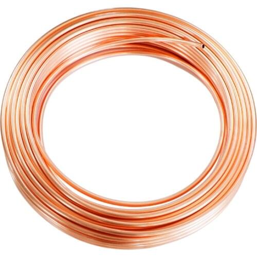 10M Soft Copper Tube Pipe 2mm 3mm 4mm 5mm 6m'm for Refrigeration Plumbing Tool Copper Tube for generators busbar cable switchgea