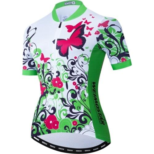 UFOBIKE Cycling Jersey Women Pro Team MTB Jersey Breathability Half Zip Short Sleeve Bike Bicycle Tops