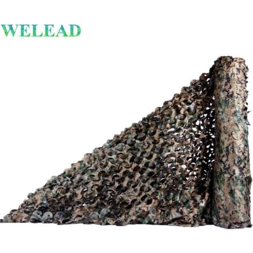 WELEAD Simple 1.5 Wide US Woodland Digital Military Camouflage Nets for Hunting Outdoor Sun Shelter Awning for Car Beach Garden