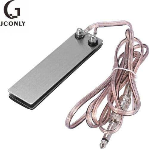 Stainless Steel 1PCS Tattoo Foot Pedal Metal Power Supply Foot Pedal Tattoo Foot Pedal Control for Tattoo Machine Tattoo Kit