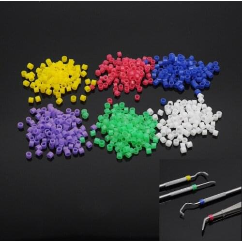 100/Pcs Dental Orthodontic Code Rings Circle Disinfection Multi-Color Silicone Dentist Instrument Tools