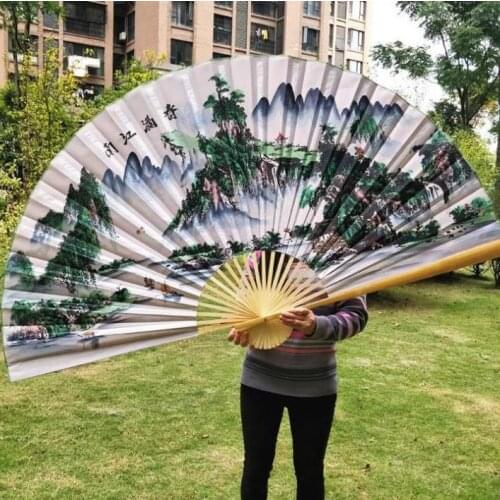 63X110cm90X170cm hanging fan large hanging fan decorative fan folding fan craft fan COS props fan wedding decoration fan free po