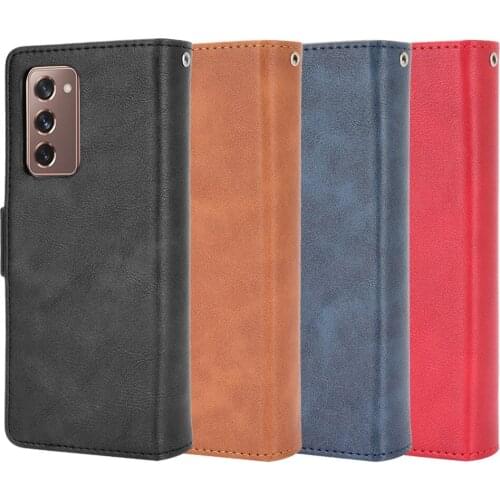 For Samsung Galaxy Z Fold 2 Case Luxury Flip PU Leather Wallet Magnetic Case For Samsung Z Fold 2 Fold2 Phone Bags