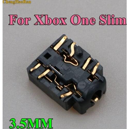 ChengHaoRan 10PCS - 100PCS Headphone Jack Plug Port For XBOX ONE S Slim Controller 3.5mm Headset Connector Port Socket