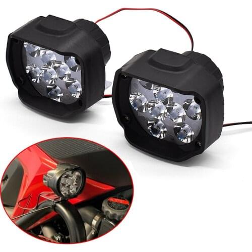 DC 12V Motorcycle Lamp LED Driving Headlight Fog Light Auxiliary Light For Moto Guzzi BREVA 750 1100 GRISO MGX21 GT8V NORGE 1200