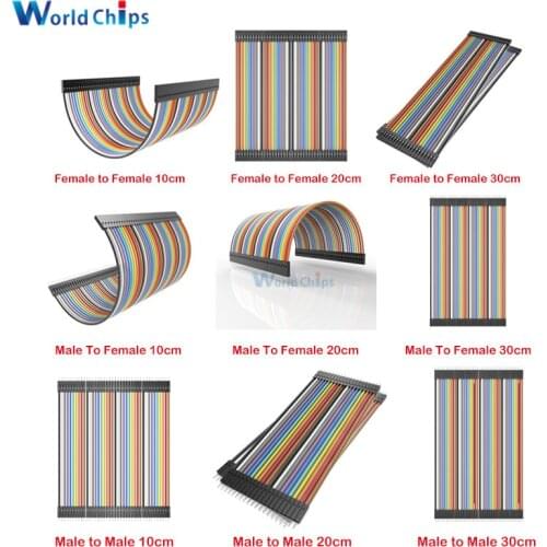 Dupont Jumper wire 10CM 20CM 30CM Male to Male + Female to Male + Female to Female Jumper Wire Dupont Cable for arduino DIY KIT