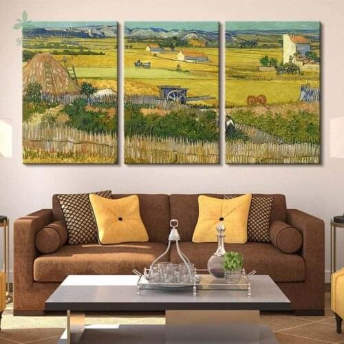 Canvas Wall Art The Harvest By Vincent Van Gogh Print Gallery Wrap Modern Home Decor Ready To Hang