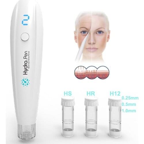 Cosmetic Beauty Machines Electric Auto hydra roller Pen Microneedle wireless hydra roller pen needle cartridge vitamin serum