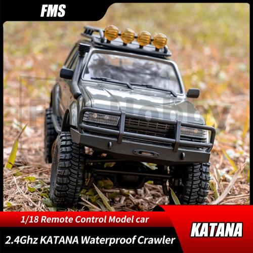NEW FMS RC Car 1:18 2.4Ghz KATANA Waterproof Crawler Remote Control Cars Vehicle Off Road Models 1/18 RTR Toy Kids Children Gift