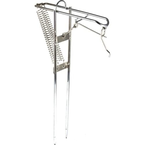 Metal Portable Adjustable Automatic Spring Fishing Rod Holder High Quality Easy to Install Fish Pole Support Bracket Accessories