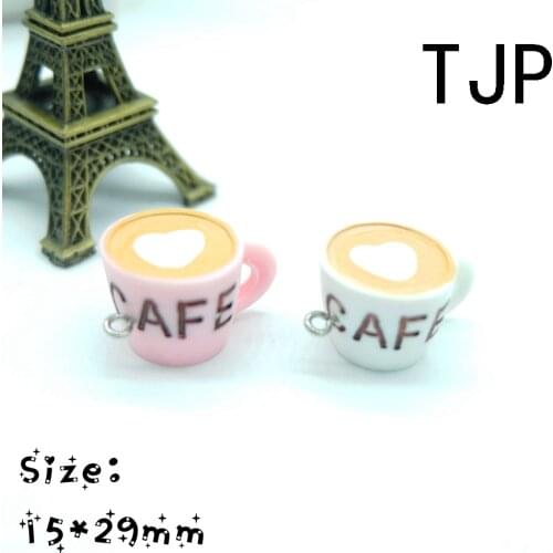 Cute Cup Charms Pendants for handmade decoration bracelets necklace earring key chain Jewelry Making