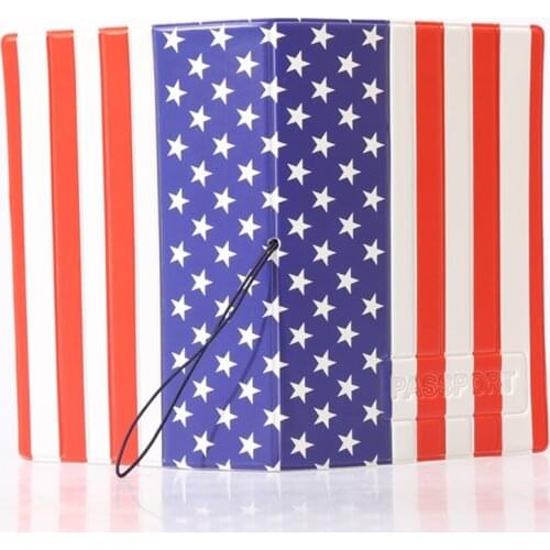 National Flag PVC/PU Leather Passport Cover 3D Design Passport Holder Case Credit Card Holder Unisex for abroad