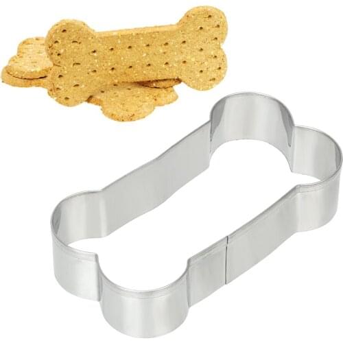 NICEYARD Lovely Dog Bone Shape Cookie Mold Biscuit Mold Stainless Steel Fondant Cake Decoration DIY Baking Tools Kitchen Tools