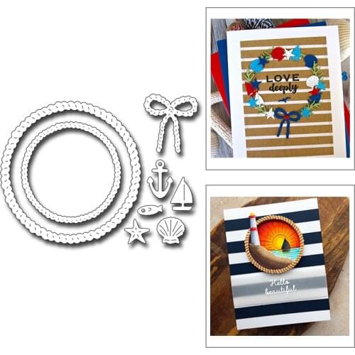 2021 New Round Metal Cutting Dies For Mould Cut Paper Craft Making Wreath Bowknot Card Decoration and DIY Scrapbooking No Stamps