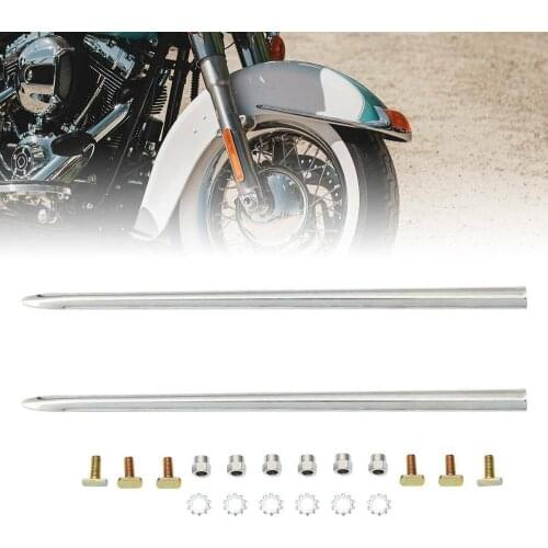 Motorcycle Silver Front Fender Trim For Harley Road King Electra Glide Softail Touring 1982-2013 2012