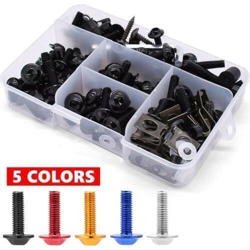 Motorcycle Full Fairing Bolts Kit Screws Fastener Clips Screw Nuts For Honda ST 1300 ST1300 Black SpiRit RC51 NC700S NC700X