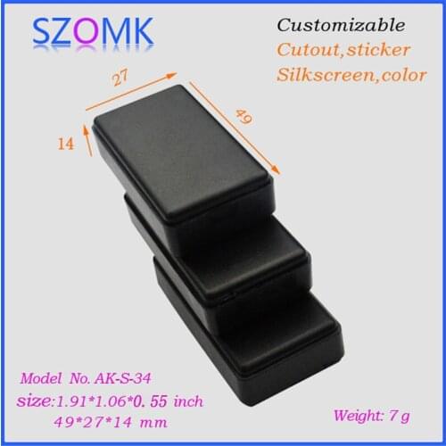 Distribution box plastic enclosures electronic case (2 pcs) 49*27*14mm szomk small plastic box electronical junction box