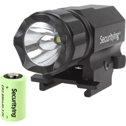 Sale SecurityIng 600 Lumens R5 LED Tactical Gun Flashlight P05 with 3.0V 800mA CR2 Battery