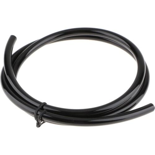 Rubber Petrol Pipe / Fuel Line 1m Long Black 5mm I/D 8mm O/D for Motorcycle