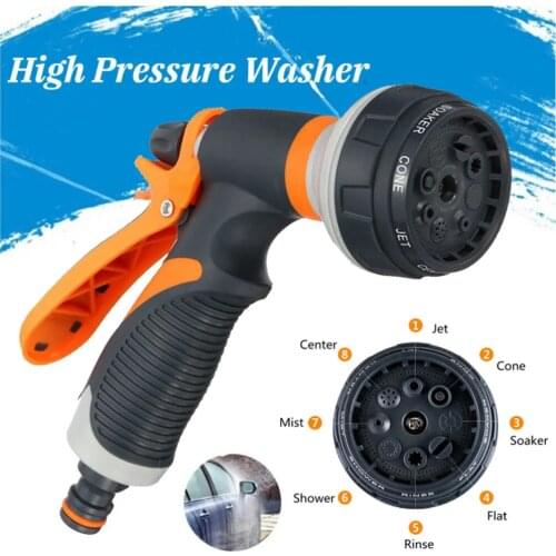 WENXING Watering Gun Garden Nozzle Hose Nozzle Adjustable Nozzle Water Gun Lawn Hose Multifunction Garden High Pressure Sprayer