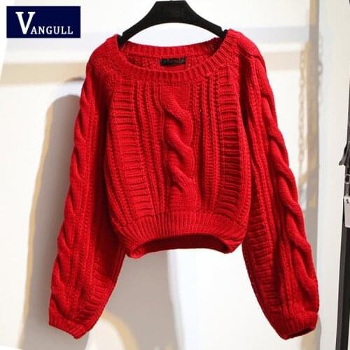 Roupas femininas Women Pull Sweaters 2020 New Yellow Sweater Jumpers Candy Color Harajuku Chic Short Sweater Twisted Pull