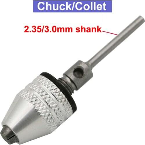 URANN 0.3-3.2mm Universal Jaw Conversion Chuck 2.35mm/3.0mm Drill Chuck Collets Set of Quick Chuck for Mini Tools