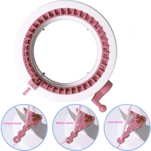 Knitting Machine Smart Weaving Loom Round Knitting Machines Knitting Board Rotating Double Knit Loom for Sock Hat AN88