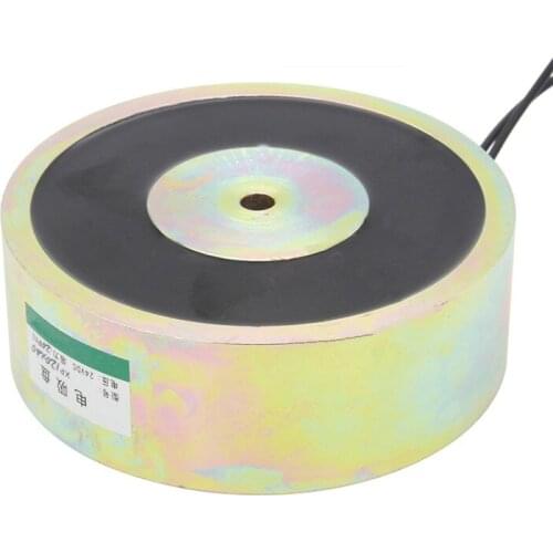 1PC electromagnetic chuck P120/40 strong industrial iron suction DC full waterproof 200KG large suction electromagnet