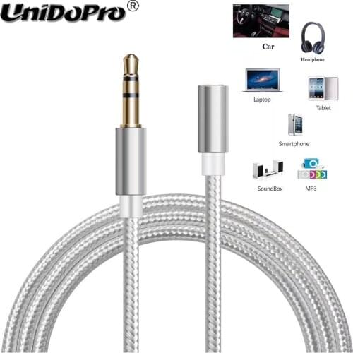 1M/3FT Jack 3.5 mm Male to Female Extension Cable for Lenovo Zuk Edge L , Z1, Z2 , Z2 Pro Vibe C2 P1 P2 K5 Plus X3 K6 K3 Note