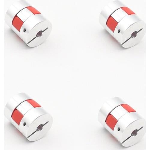 4pcs 6X6 D20L25 Aluminium Shaft Plum blossom Coupling Motor Connector Flexible shaft