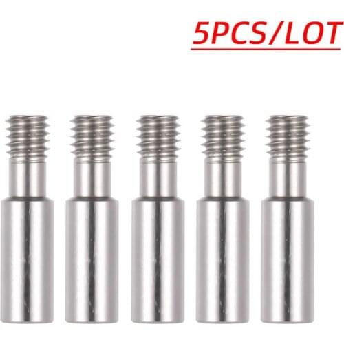 5PCS/LOT 3D Printer CR10 Ender3 Special Throat Bowden Tube Long Thread For 1.75 mm Filament 3D Printers Parts Full Metal Part