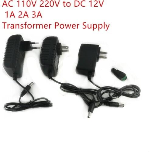 AC 110V 220V to DC 12V 1A 2A 3A Transformer Power Supply LED Driver Adapter 12 Volt 12 V Converter Charger For LED Strip Lights