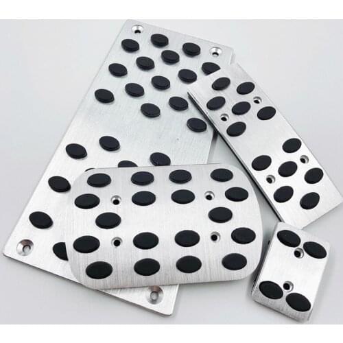 Car Accessory For Toyota Camry 2006-2017 AT Gas Accelerator Brake Footrest Pedal Pedales Stickers Styling Plates Pad Covers