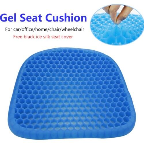 Large size elastic gel cushion Gel,Gel sit cushion honeycomb car sofa cushion, cervical health care pain pad,Flexible Gel Seat